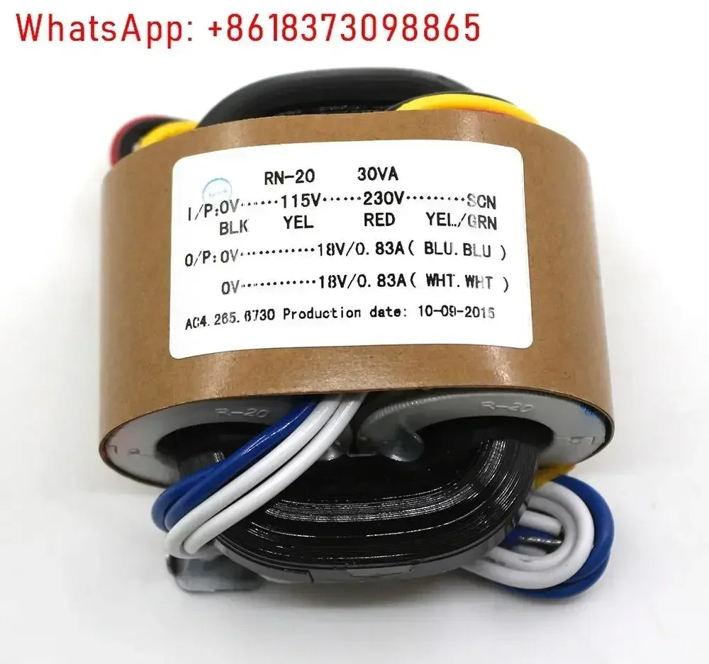 Transformador R - Transformador doméstico de cobre puro 30W R - múltiples juegos de tensiones para elegir