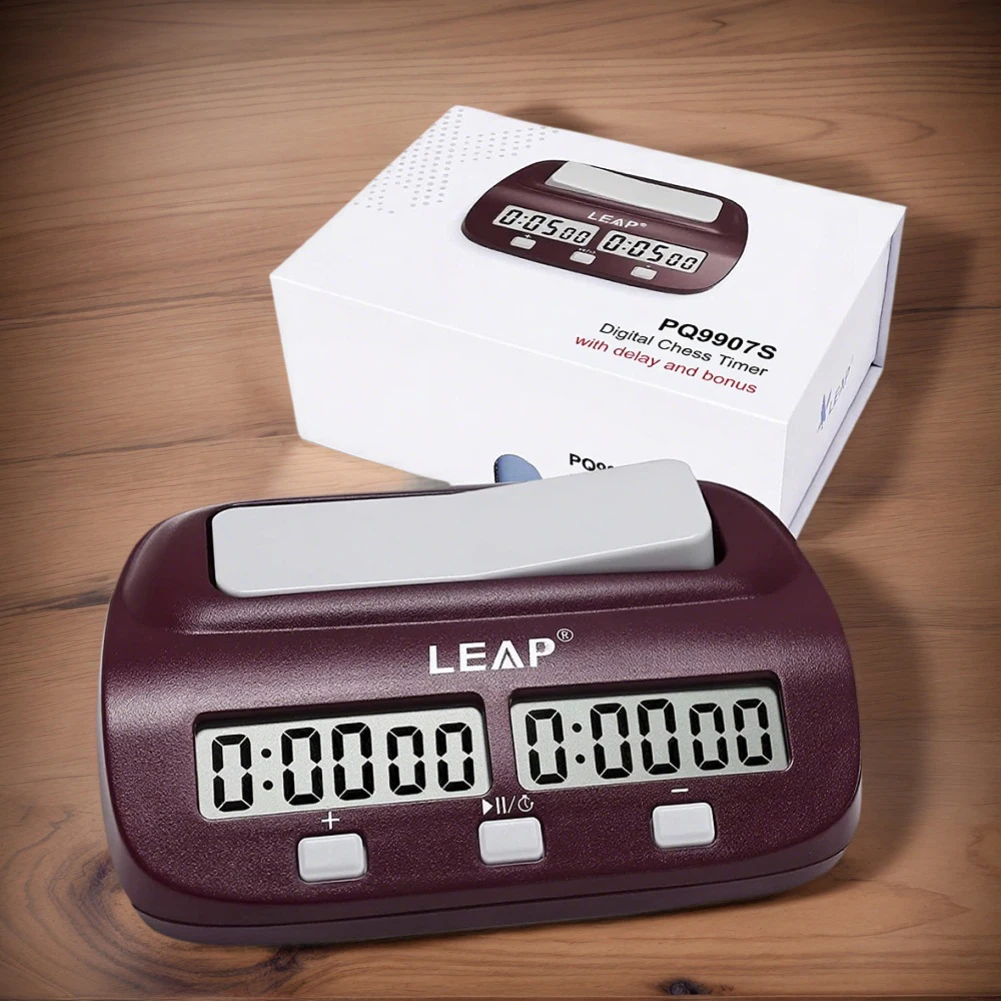 Digital Chess Clock Professional Chess Timer Multi-Function Board Game Timer Battery Powered Game Timer for 2-Player Board Games