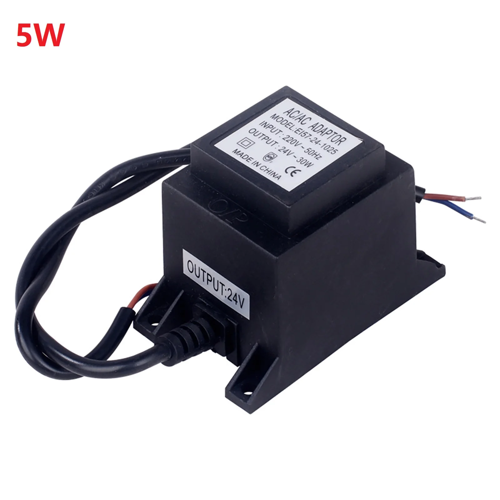 Waterproof LED Transformer AC 24V Power Supply AC/AC IP67 with Overload and Temperature Safety Features for Outdoor Lighting