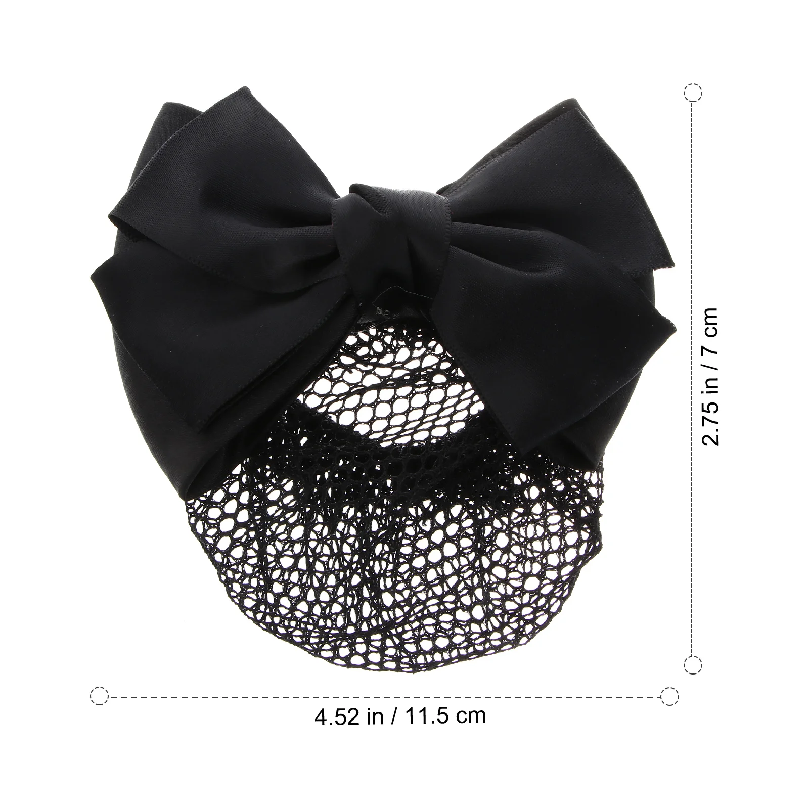 

1Pcs Stylish Bowknot Design Hair Net Pearl Studded Snood Elastic Clips Bun Nets Office Wear Gift Friends Comfort