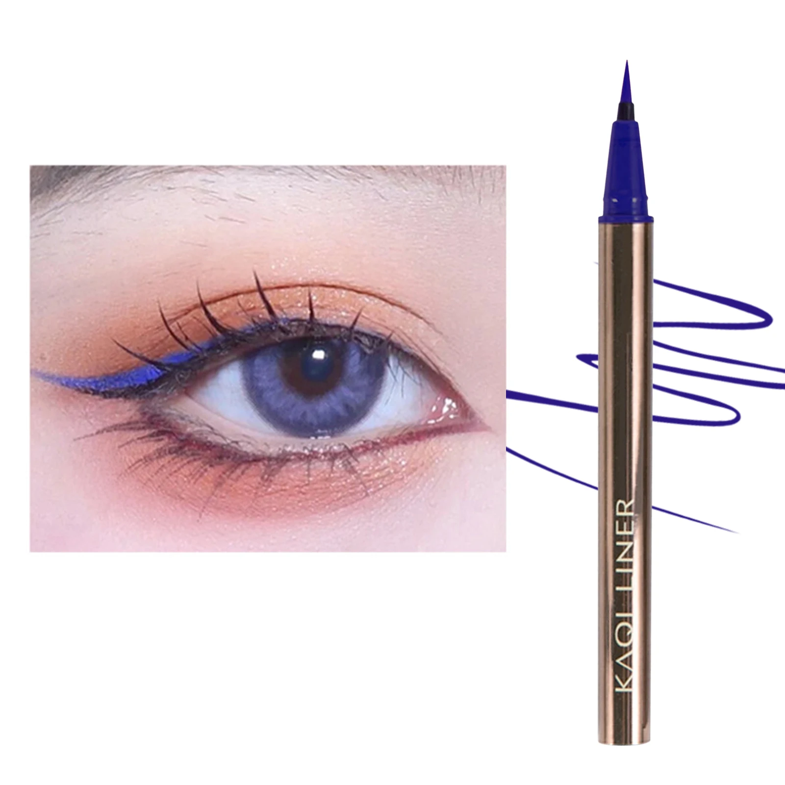 Liquid Eyeliner Pen Waterproof Long Lasting Eyeliners Eye Liner Pen Color Eyeliner Black/Brown/Blue/Purple Eyeliner Pencil