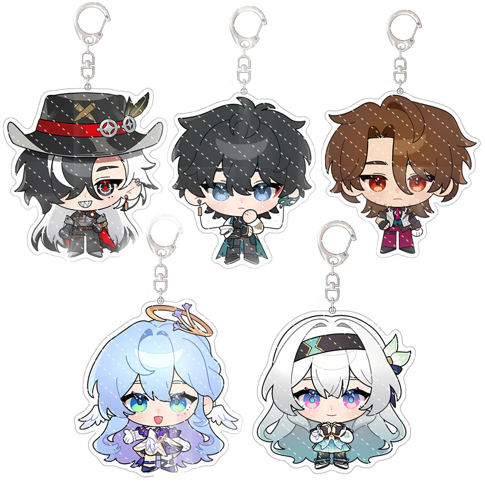 Game Honkai: Star Rail Robin KAFKA‌ Aventurine‌ Sparkle Cute Pendant Keyring Backpacks Keychain Accessories Acrylic Decoration