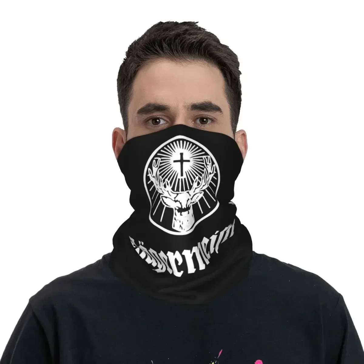 Jagermeister Bandana Neck Cover Printed Balaclavas Face Scarf Multifunctional Headwear Fishing Unisex Adult Windproof