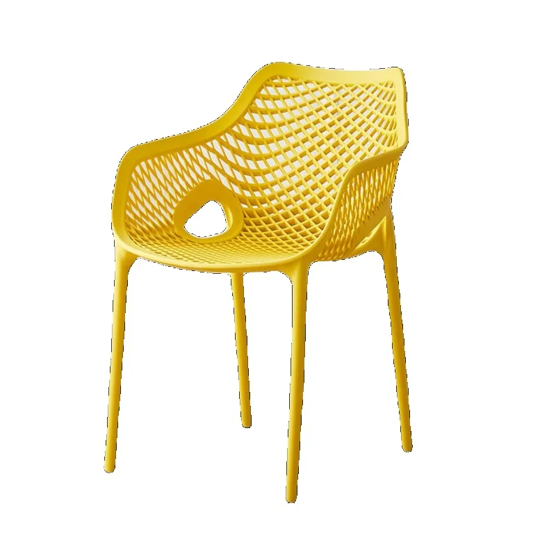 2023 new plastic chair household back chair hollow dining chair simple restaurant stool balcony outdoor leisure