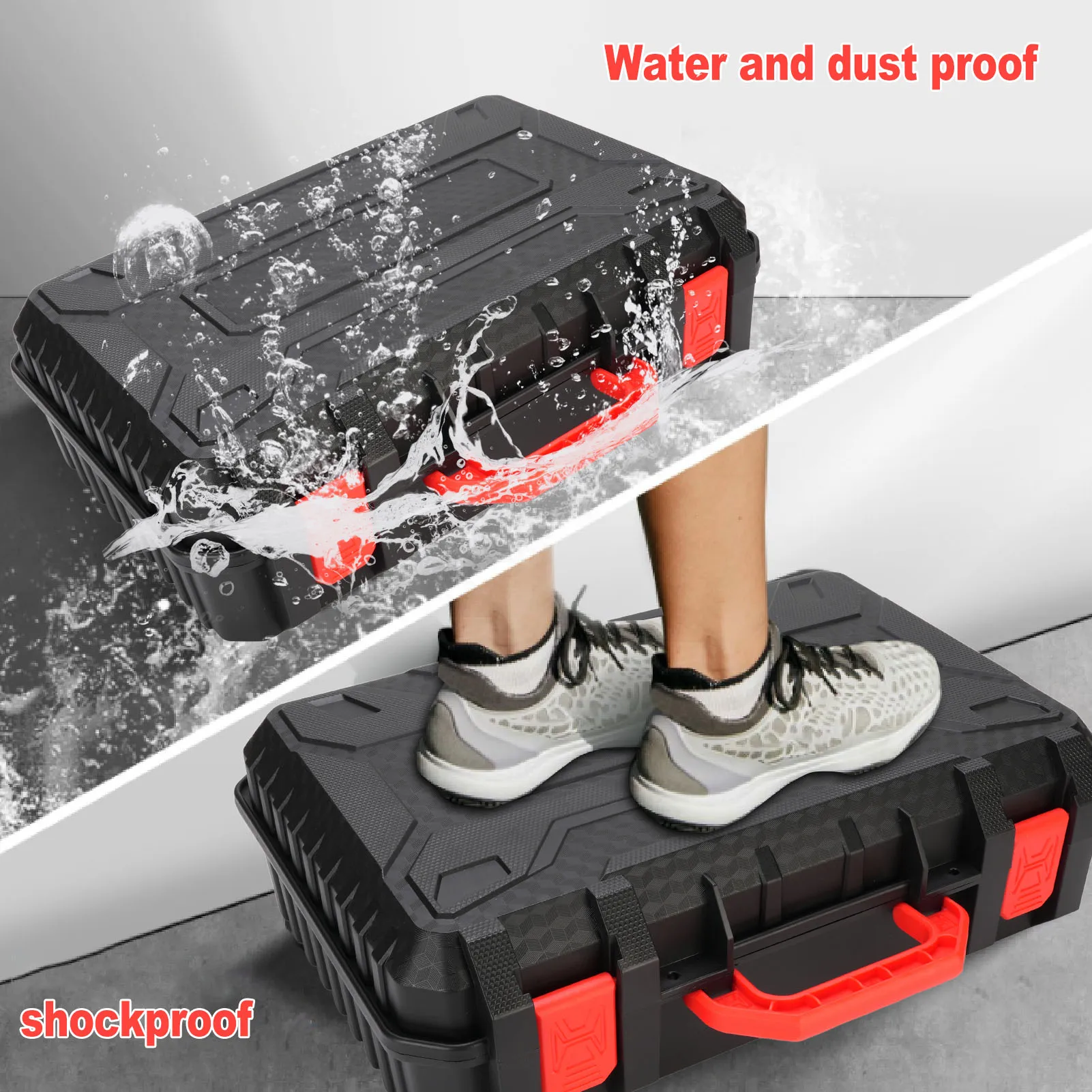 

Satellite Hard Case Large Capacity Sturdy EVA Foam Interior Anti Scratch Satellite Dish Kit Travel Case Dust Proof for Outdoor