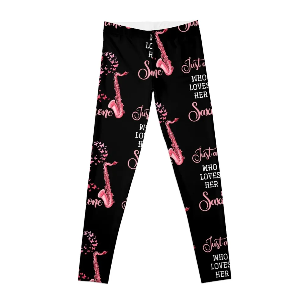 

Just A Girl Who Loves Her Saxophone Leggings Women's fitness legging push up Womens Leggings