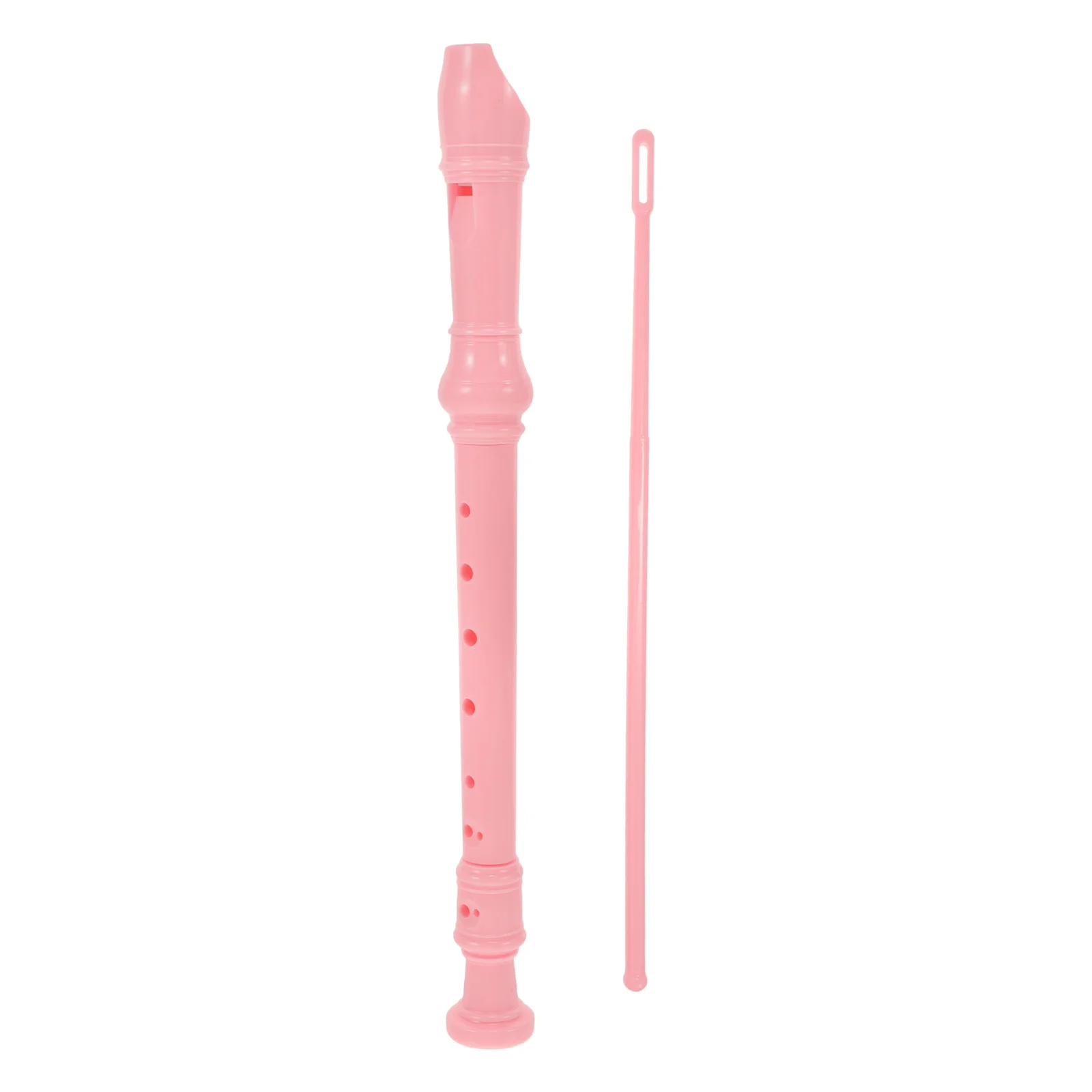 

Tambourine 8 Hole Clarinet Instruments for Tees Musical Pink Pvc Beginner Soprano Recorder Audio