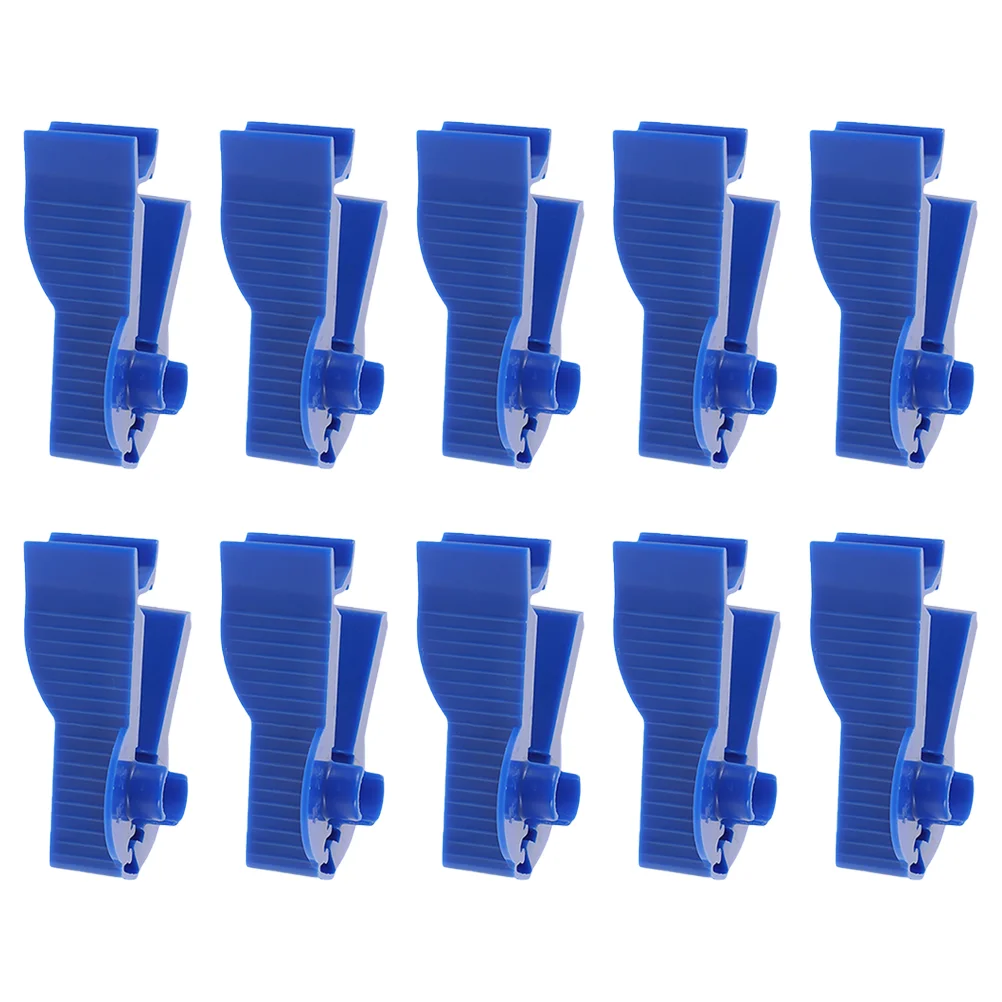 10pcs Professional Peritoneal Clamps Peritoneoclysis Tubing Clamps (Blue) Peritoneal Dialysis Accessories