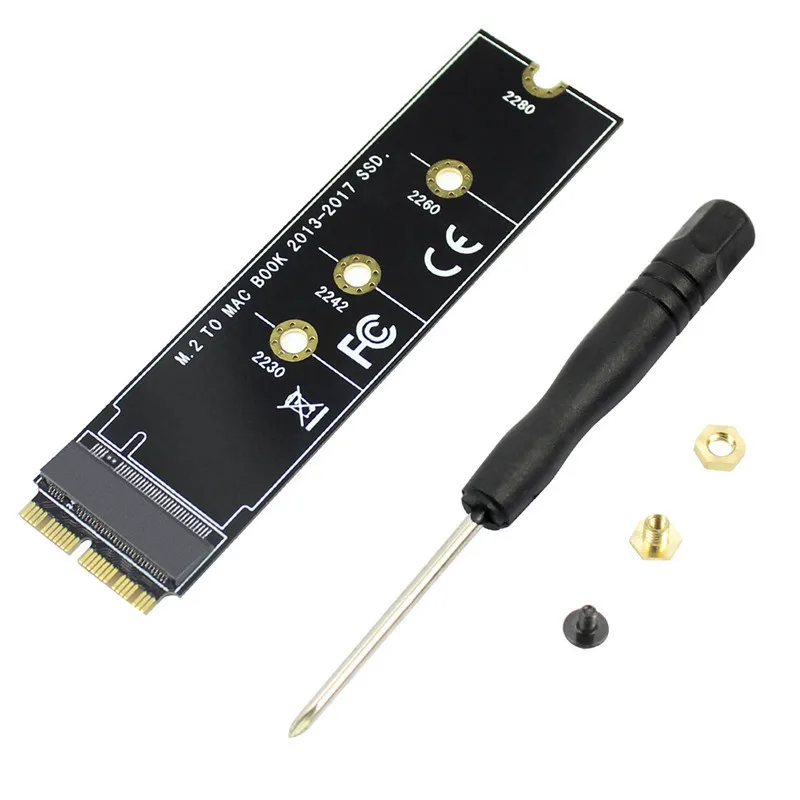 Conectores adaptadores SSD M2 a SSD para Macbook Air 2013 2014 2015 2016 2017 M.2 M Key PCIe X4 NGFF a SSD para Apple Laptop