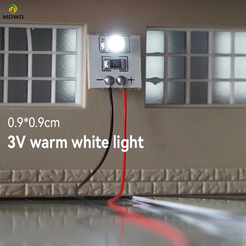 3V Mini LED Module Lights SMD Lamp Beads For Diorama Doll House Shop Interior Railway Layout Micro Scene
