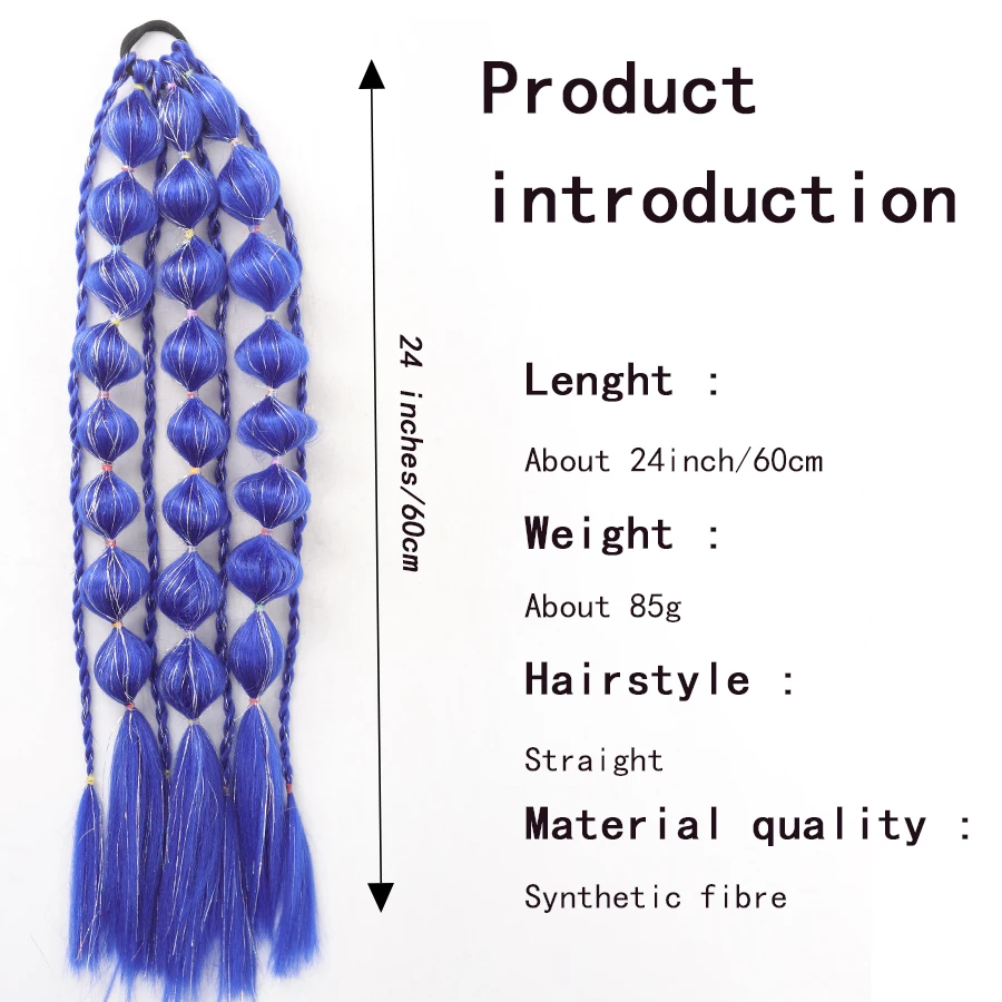 1 pz lanterna bolle Jumbo treccia coda di cavallo estensione treccia sintetica intrecciata parrucchino fatto a mano per le donne raccolta quotidiana