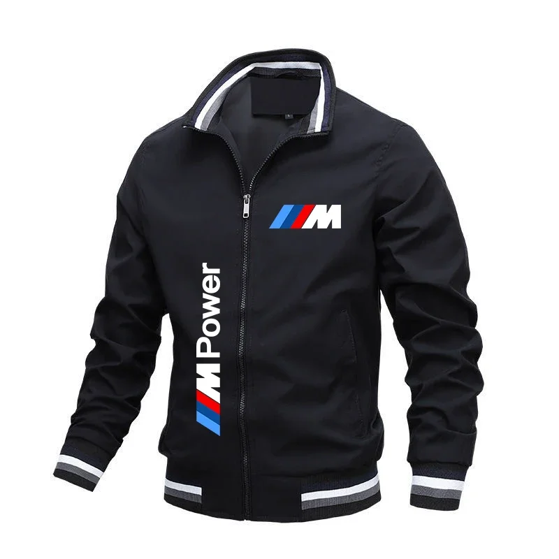 Chaqueta de motocicleta con estampado de logotipo M Power para hombre, ropa deportiva de motociclista de carreras de gran tama