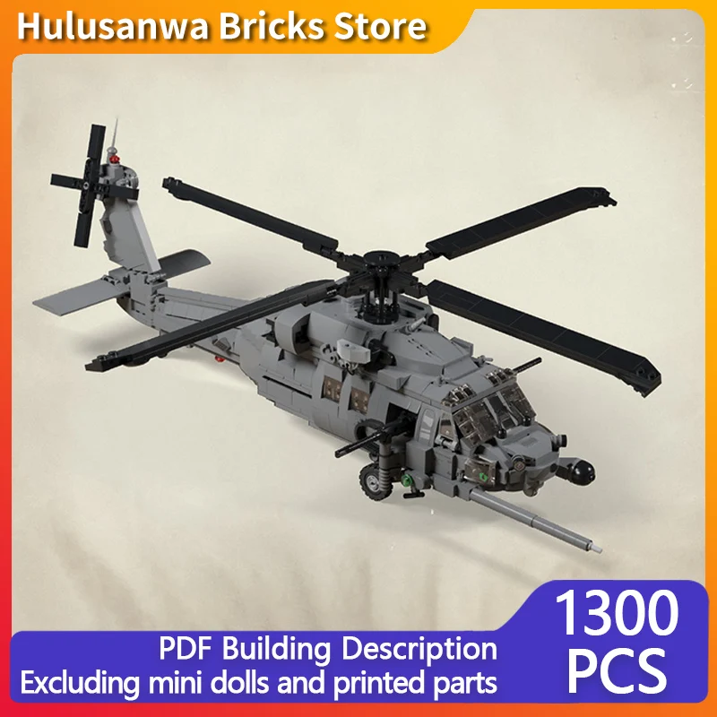 

HH-60G Rescue Helicopter Model MOC Building Bricks War Equipment Modular Technology Gifts Holiday Assemble Children Toys Suit