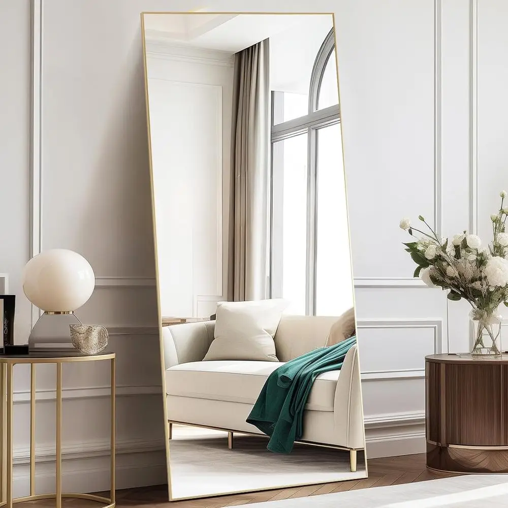 

ull Length Mirror with Stand 70.4"x25.6" loor Standing e or Bedroom Body Hanging Leaning ern Simple Home Decor Shatter-proor Nan