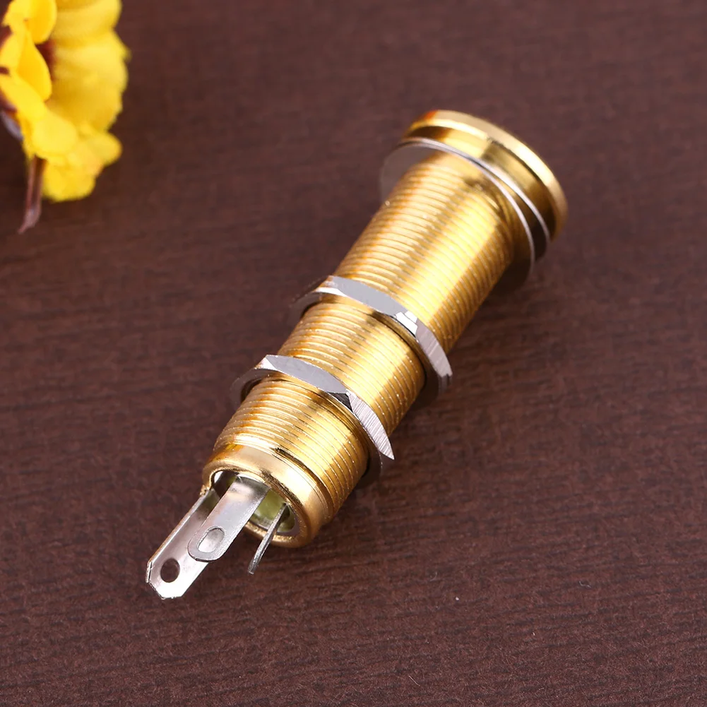 

Латунный выходной разъем (джек) для электрогитары/бас-гитары, запчасть