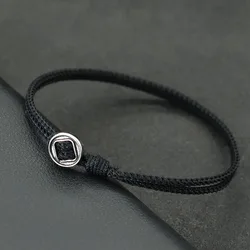Minimalist Men Bracelet Rope 2mm Thin String Braslet Leisure Pulseira Tiny Braclet For Hombre Lucky Red Thread Brazalete Joias
