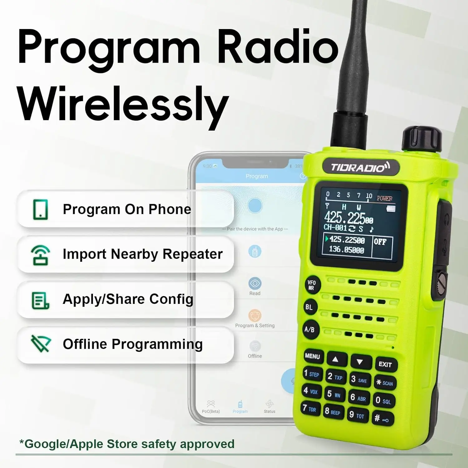 TIDRADIO TD H8 Walkie Talkie Long Range Professional 10W Two Way Radio Connection Phone APP Wireless Programming HAM GMRS