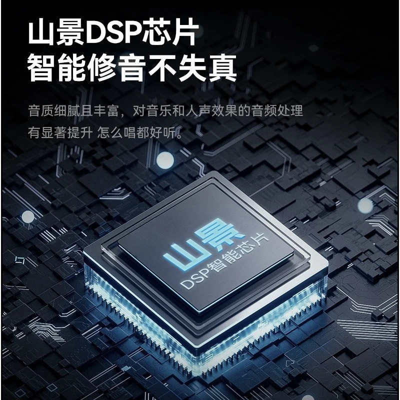 TAS5819 Microphone Sound Set, Desktop Portable, Home Karaoke Speaker