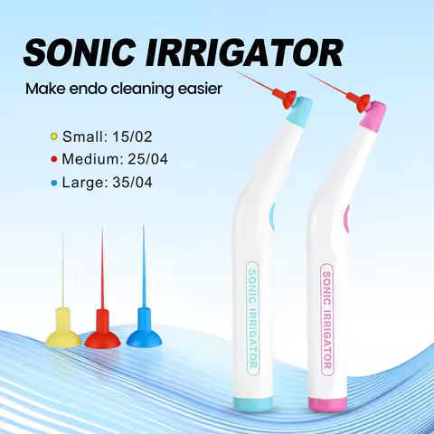 Dental Basic Instrument Endo Cleaning Sonic Irrigator With 120pcs Tips Single Press Button Sonic Activator For Endo Root Canal