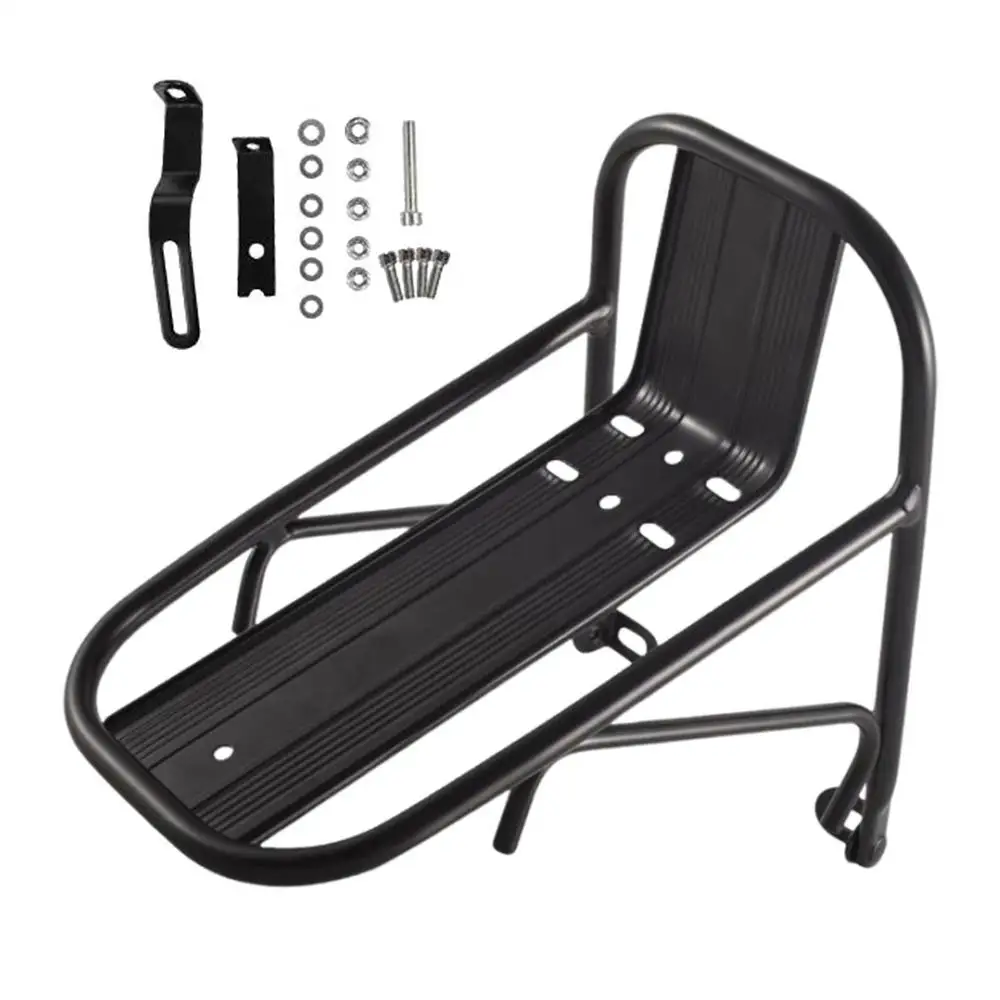 AliExpress NONE Bicycle Front Rack Aluminum Alloy Bike Front Carrier Holder Luggage Shelf Bracket For Outdoor Touring Commuting Cycling parts