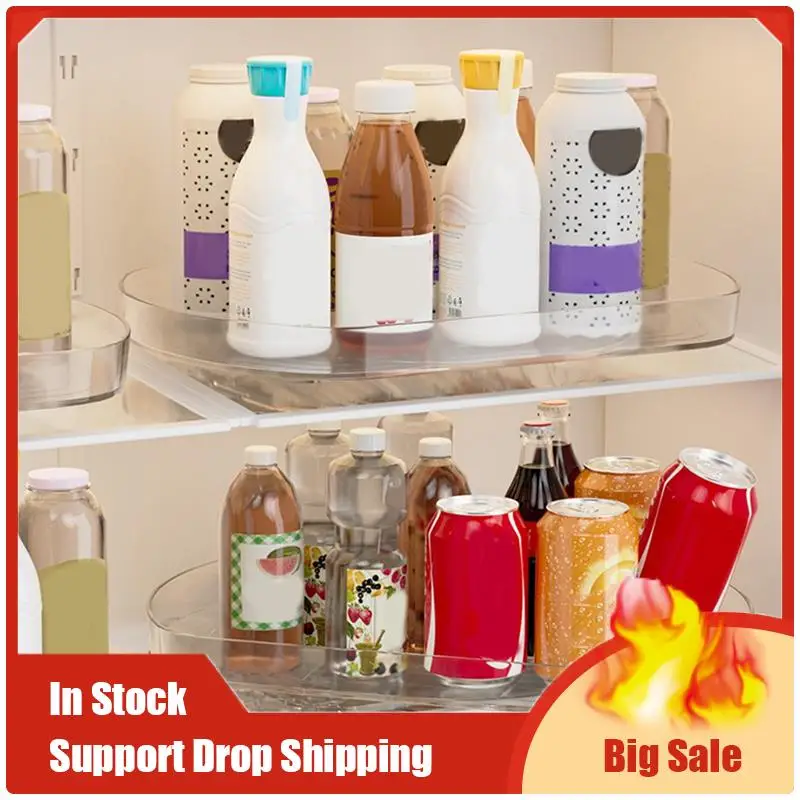 냉장고 용 보관 턴테이블, 투명 회전 냉장고 게으른 수잔 턴테이블 주최자, 식료품 저장실 캐비닛 용