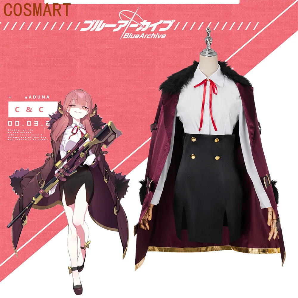 

COSMART Blue Archive Rikuhachima Aru Cosplay Costume Cos Game Anime Party Uniform Hallowen Play Role Clothes Clothing New Full