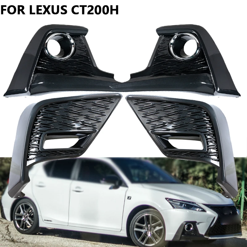 

Fog Light Cover For Lexus CT200h Front Bumper Fog Lamp Grille Cover Front/Rear Honeycomb Shape Fog Light Bezel
