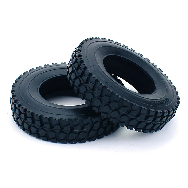 1 Pair 20mm Rubber Tire Tyre for 1/14 Tamiya RC Dump Truck SCANIA 770S R620 VOLVO BENZ Arocs MAN TGX LESU Car Accessories