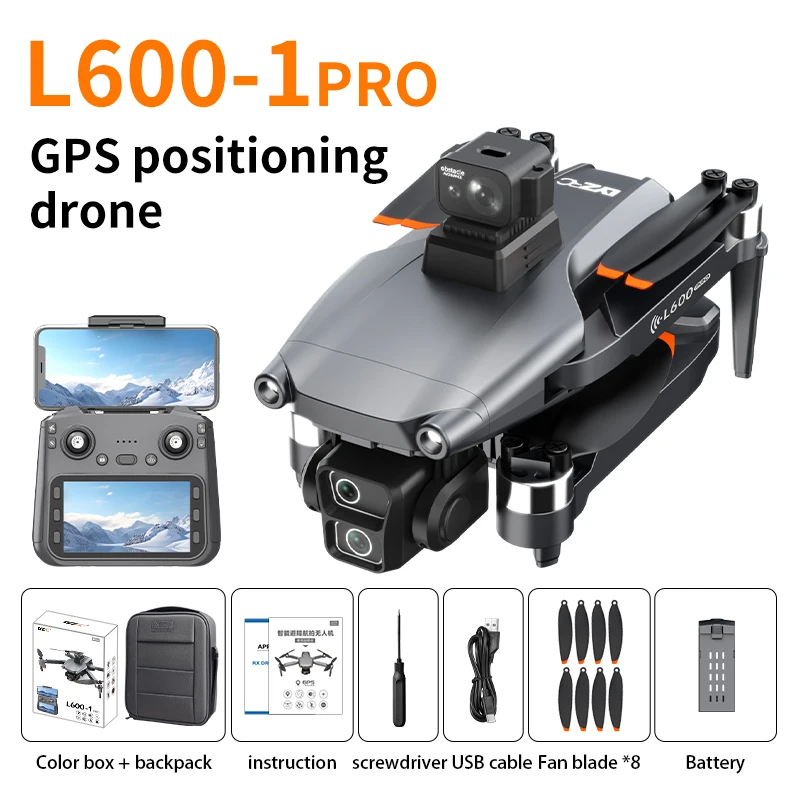 New L600-1 Pro screen control remote control GPS brushless high definition aerial photography folding quadcopter