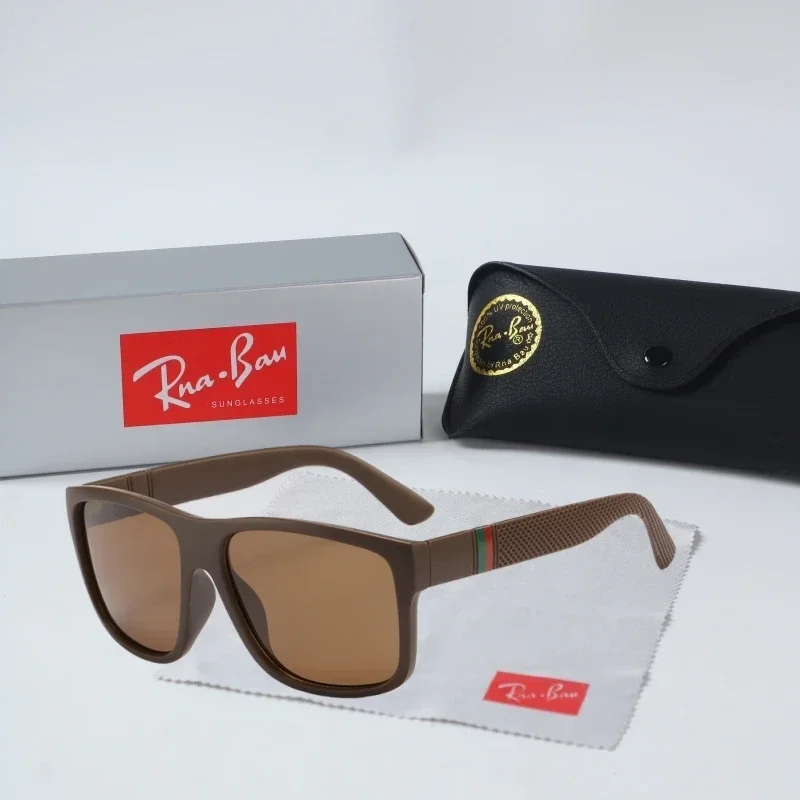 Verão proteção solar moda masculina condução polarizada óculos de sol ao ar livre casual óculos de sol retro grande quadro presentes masculinos