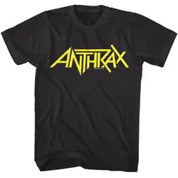 Anthrax Band Logo Men's T-Shirt Thrash Heavy Metal Album Concert Tour Merch