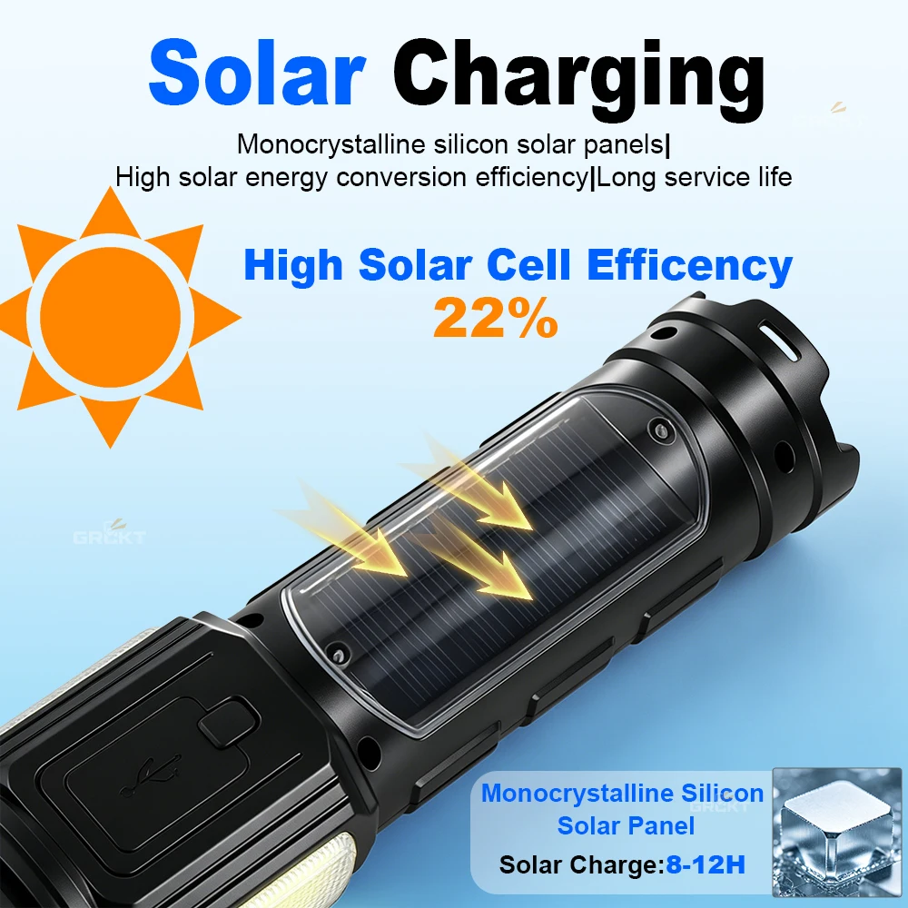 30W Ultra Powerful Flashlight Zoom Long Range Rechargeable Led Flashlight USB Type C 4 Color Lighting Torch Fishing Lantern18650 - view 4