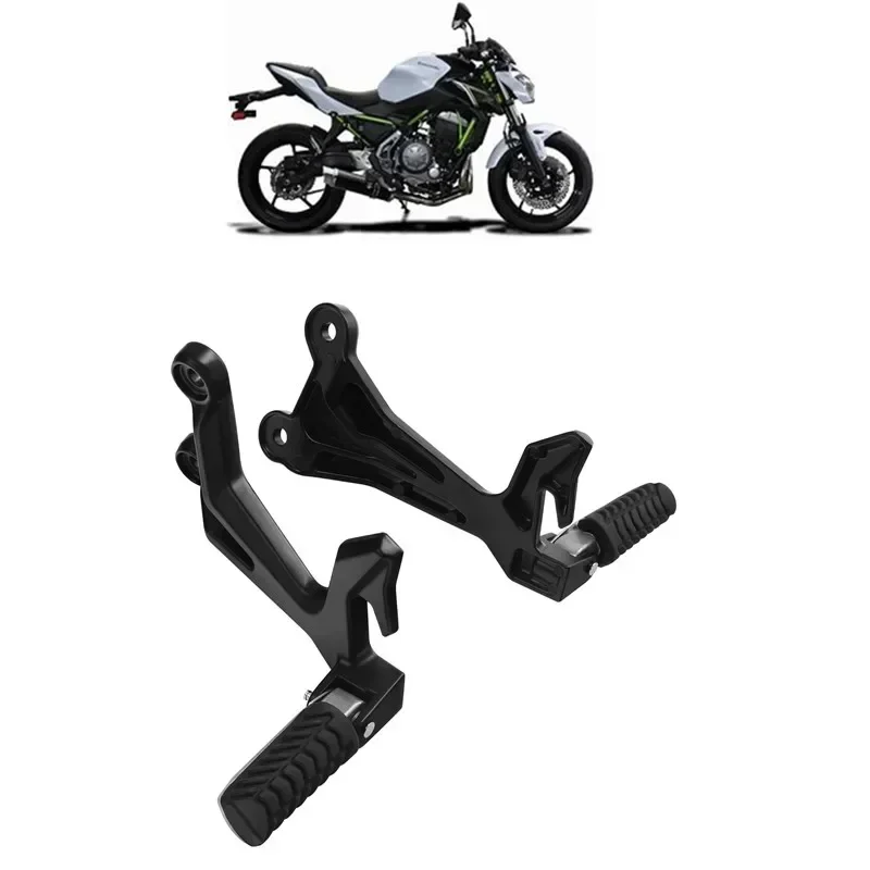 For Rear Passenger Footrests Footpegs Brackets For Kawasaki Z650 Ninja 650 2017-2023 Motorcycle