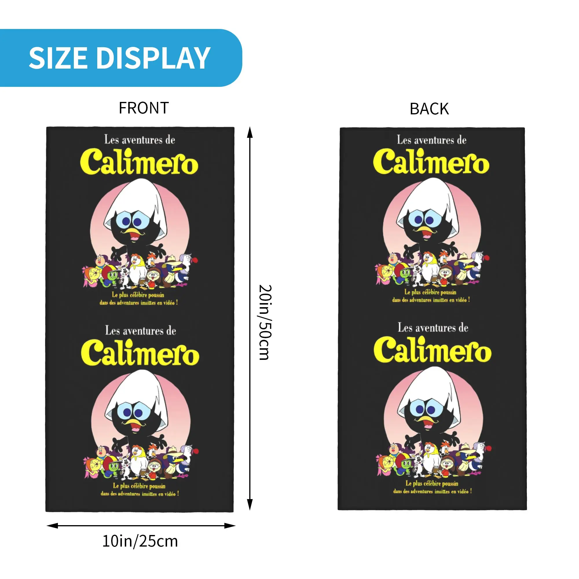 مخصص كاليميرو مانغا أنيمي الرقبة الجراب النساء الرجال الأشعة فوق البنفسجية حماية الشتاء إيطاليا التلفزيون الكرتون باندانا وشاح للتزلج #2