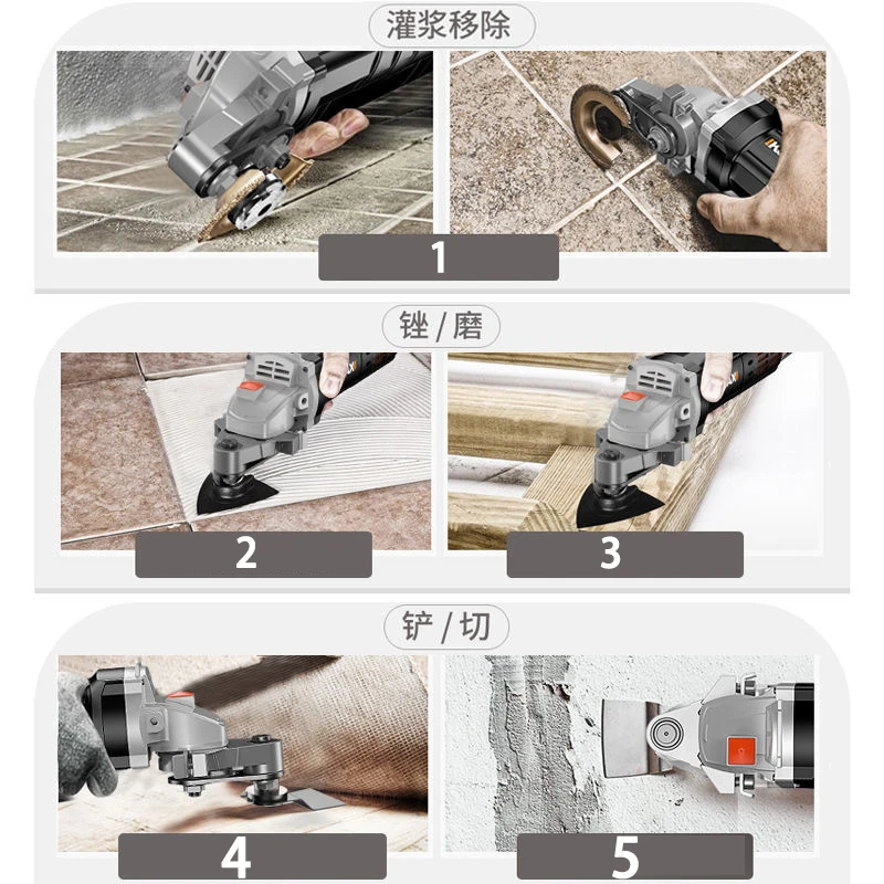 Professional Angle Grinder Changed to  Universal Treasure Multifunctional Tools of Cutting Polishing Shovelling Cleaning