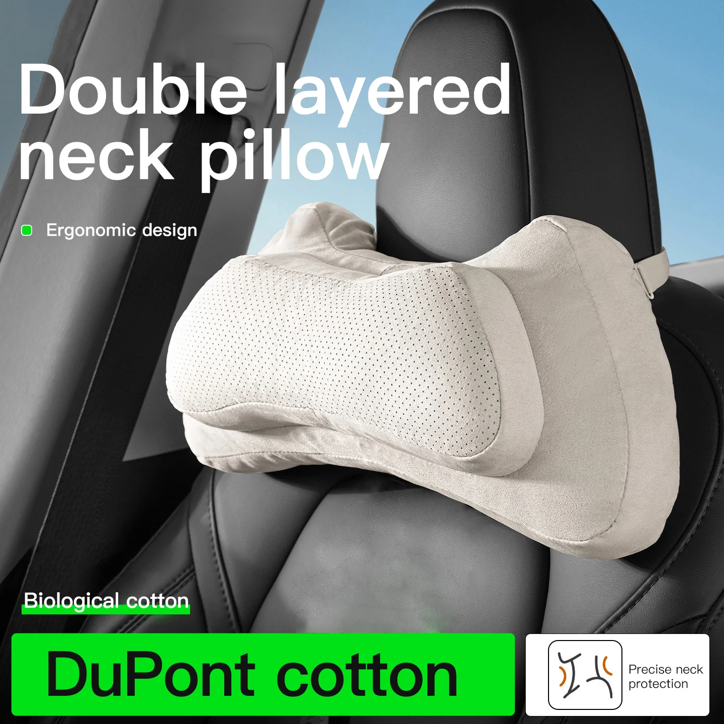 Car Seat Headrest Restraint Auto Safety Head Neck Rest Relax Pillow For Nissan Nismo Almera Qashqai Altima Note Maxima Tiida J32