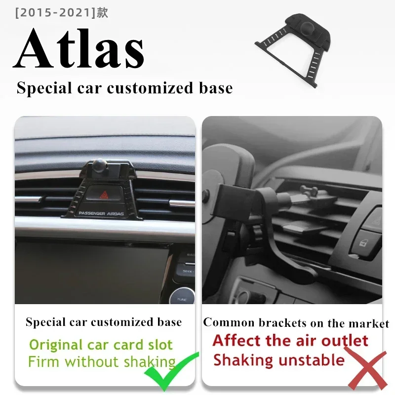 

2015-2021 для Geely Atlas Citay, держатель для мобильного телефона, беспроводное зарядное устройство, автомобильное крепление, навигационный кронштейн, поддержка GPS, вращение на 360°