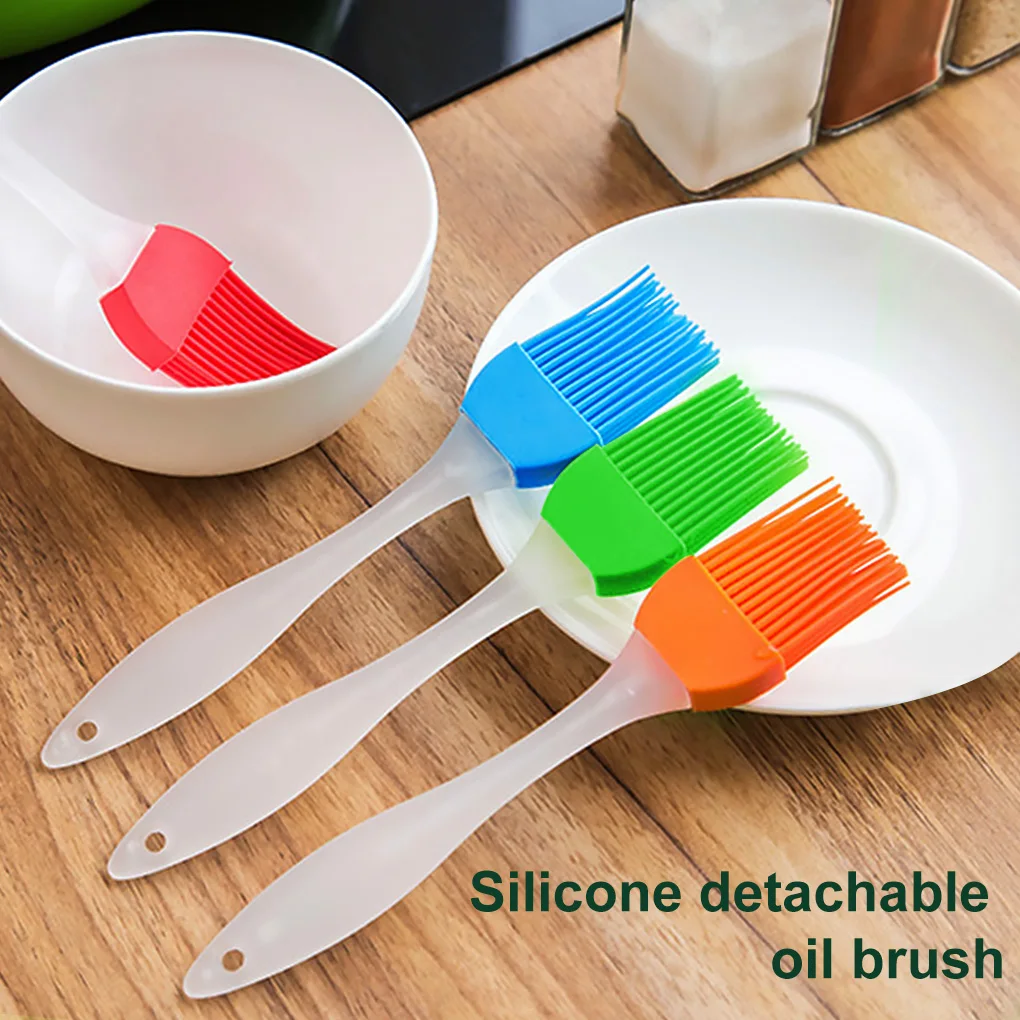 1 pz Silicone BBQ spazzola per olio pennello per imbastire torta fai da te pane burro pennelli da forno cucina cucina accessori per Barbecue