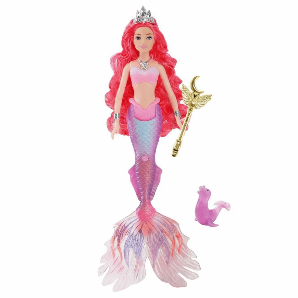 

Cute Soft Light Light Music Mermaid Gentle Music 32cm Mermaid Doll Cartoon Fish Tail Girl Girl Playhouse