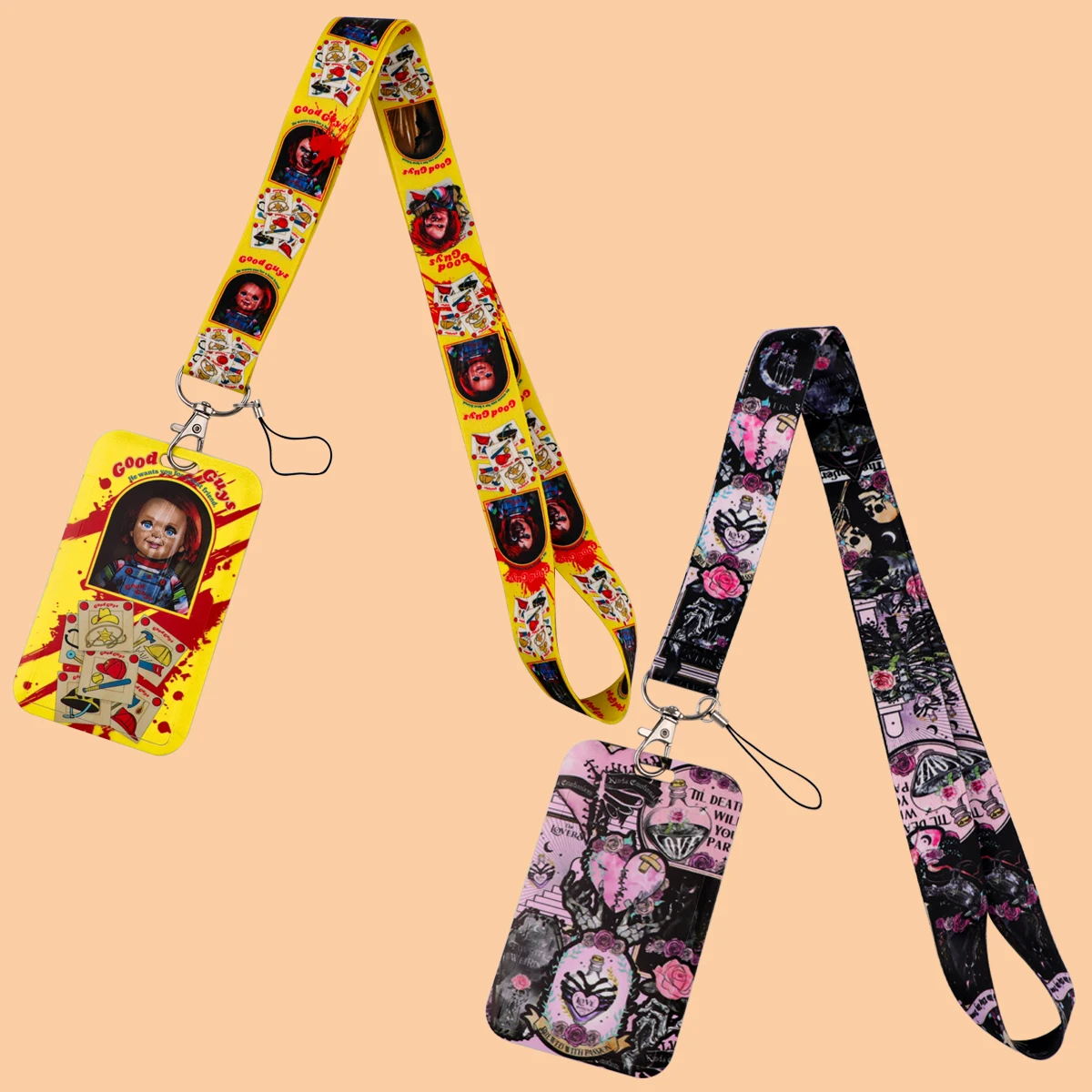 Horrible Movie Lanyard For Keychain ID Card Cover Passport Students Cellphone USB Badge Holder Neck Straps Accessories