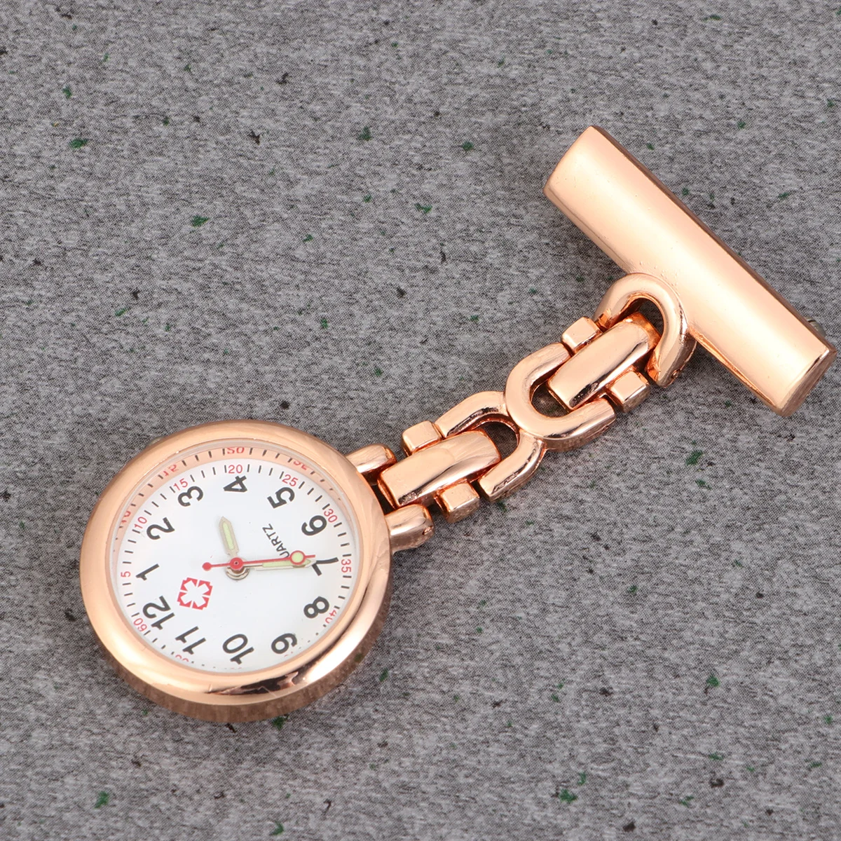 Medical Pocket Rose Nurse Hanging Watch Gold Nurse Hanging Watch For Doctors Nurses Portable Brooch Retro Gift