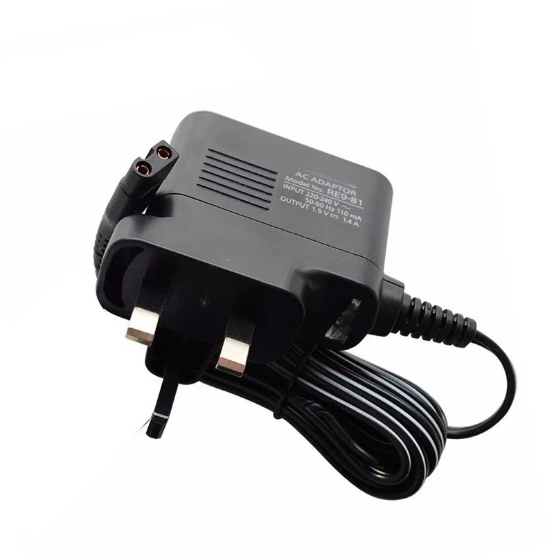 Carregadores de cortador de cabelo para Panasonics ER-GB60 ER-GB70 ER-GB80 ER2211 ER2171 adaptadores de substituição AC 220-240V DC1.9V 1.4A