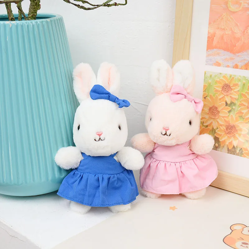 New creative cartoon rabbit plush toy girl heart French rabbit doll pendant girl bag accessories small gifts