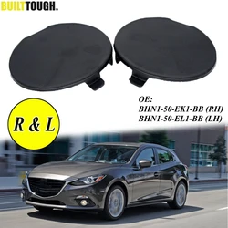 Pair Car Rear R&L Bumper Tow Hook Eye Cap For Mazda 3 Axela BN BM 2014 – 2018 Auto Trailer Cover BHN1-50-EK1-BB BHN1-50-EL1-BB