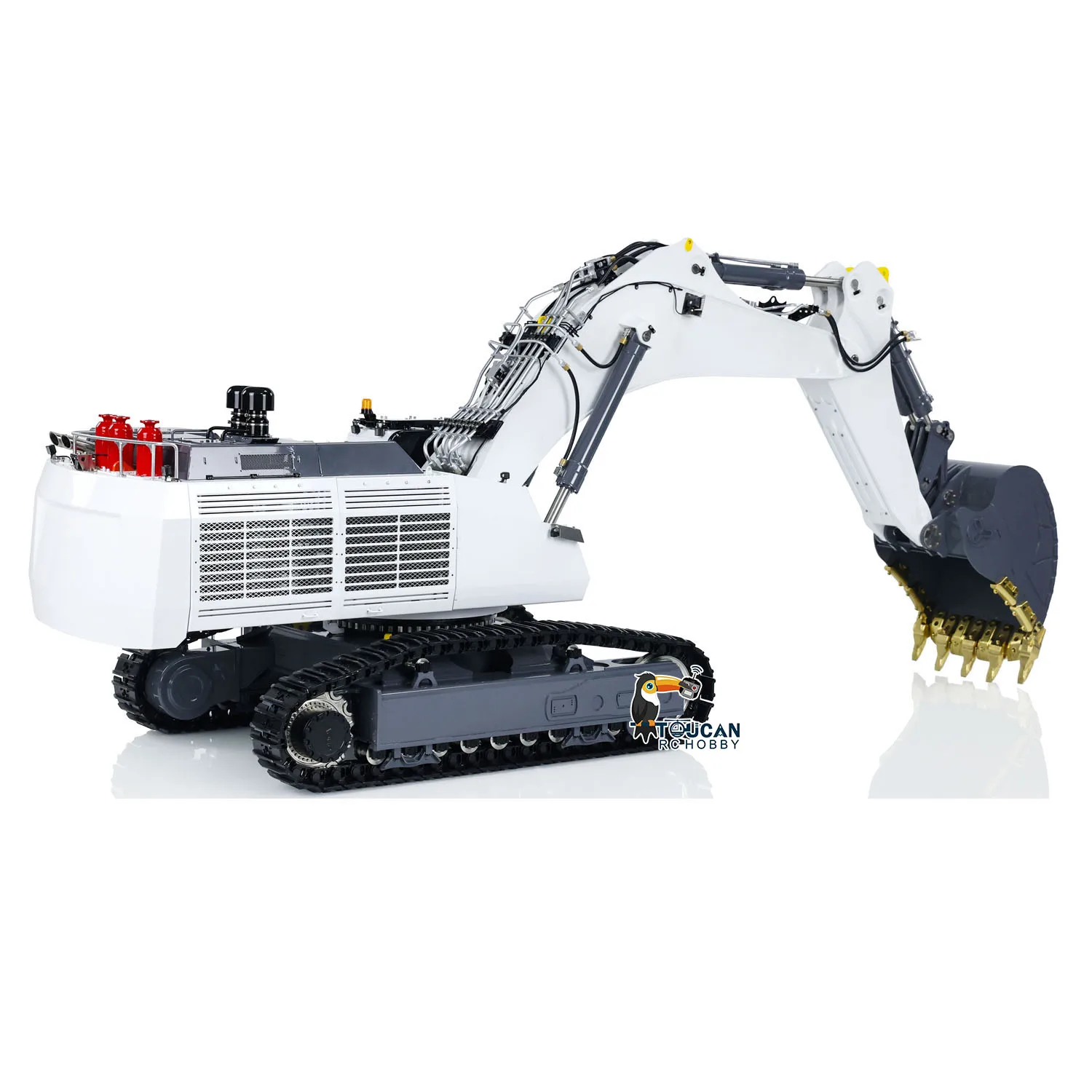 1/14 Aoue 9150 Metal RC Front And Rear Bucket Hydraulic Excavator Heavy Construction Car Model Toys Boy Gift