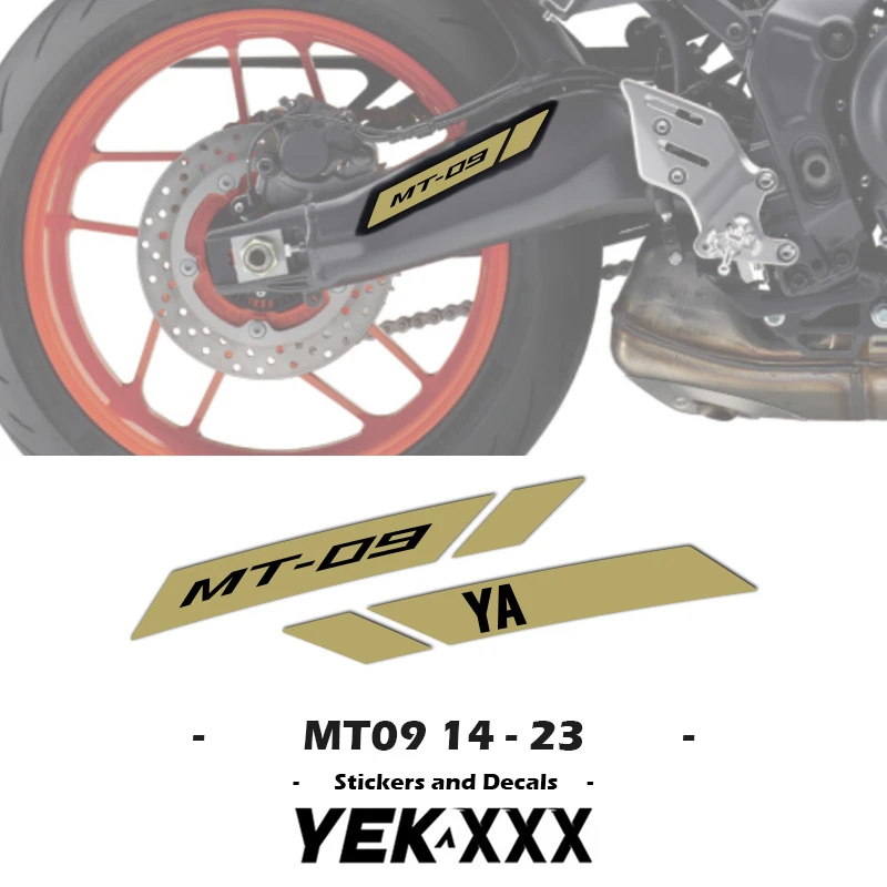 

MT09 14-23 Набор наклеек на руку Swingarm для YAMAHA MT-09 2014-2023 21 22 23 наклейка на мотоцикл ракушка наклейка