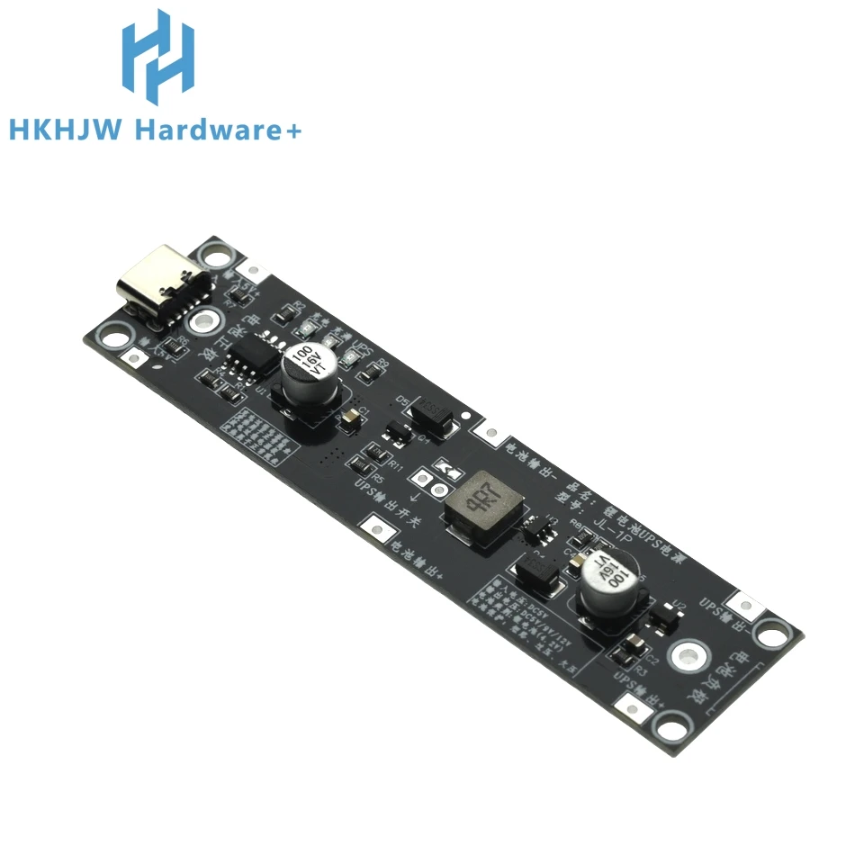 5V 9V 12V Type-C 18650 Lithium Battery Boost Step Up Module UPS Uninterruptible Power Supply Charge Discharge Same Time 1A