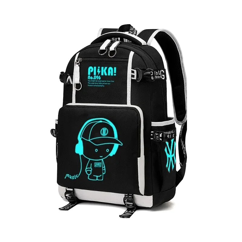 Children Backpack School Bags For Boy Girls Anime Luminous School Backpack Kids Waterproof Book Bag USB Charging SchoolBag Gift