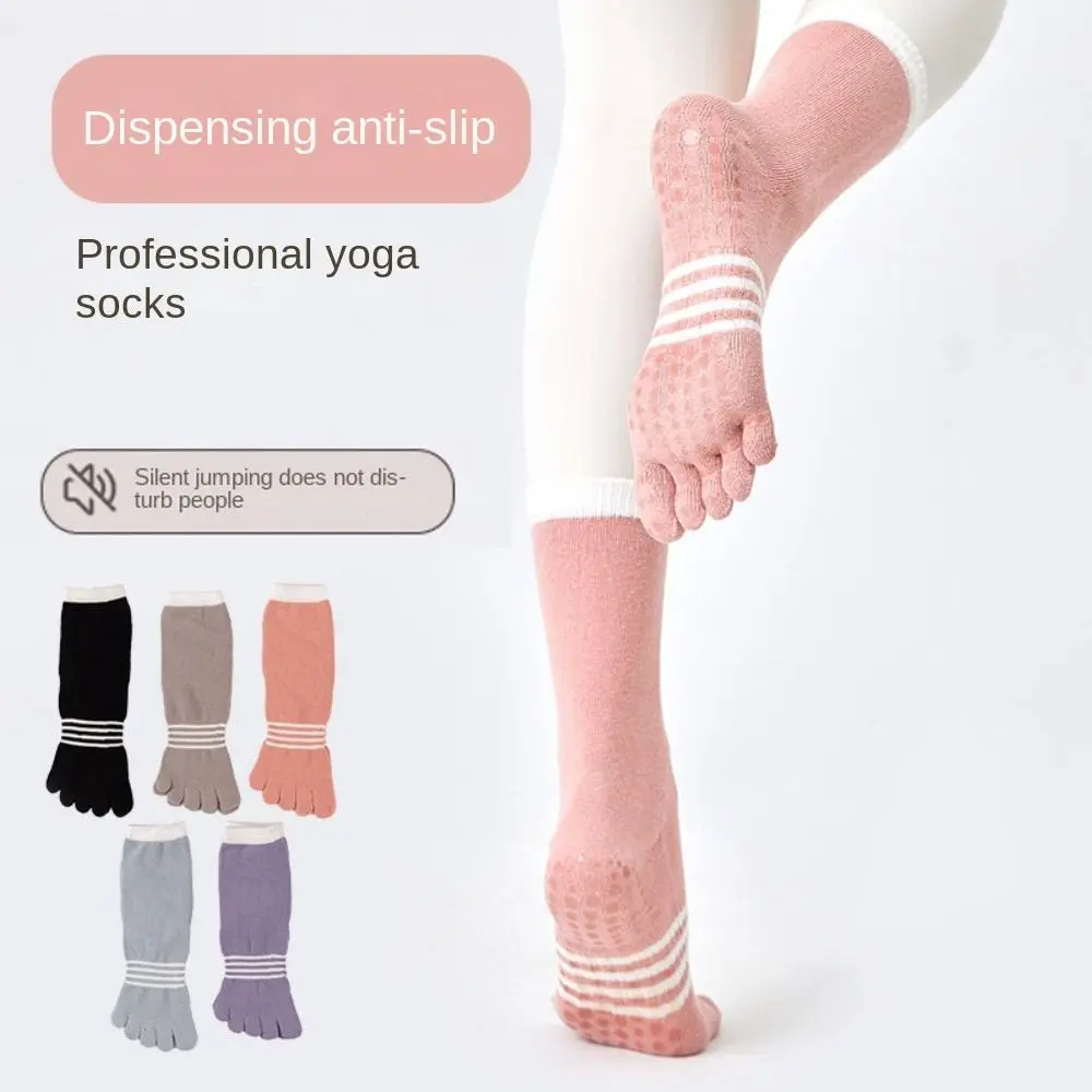 

Full Five Finger Yoga Socks Five Fingers Non-slip Sweat Absorption Five-finger Socks Breathable Professional