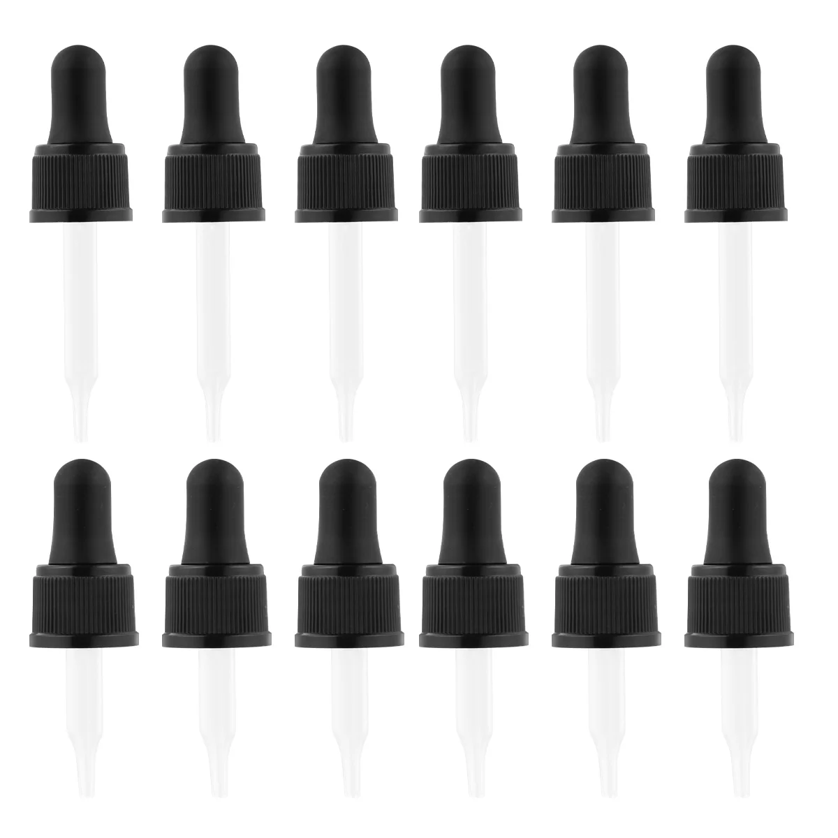 12Pcs Multi-Function Glass Pipette Droppers Reusable Liquid Dispensers for Essential Oils Cosmetics Science Experiments Home